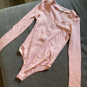 White Birch Size small Rose Pink bodysuit